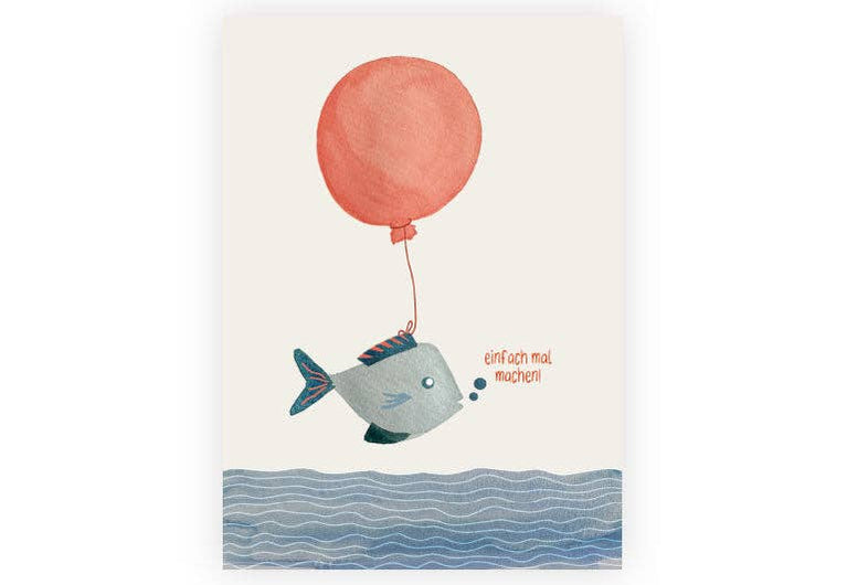 Postkarte Einfach machen | Motivation | Humor