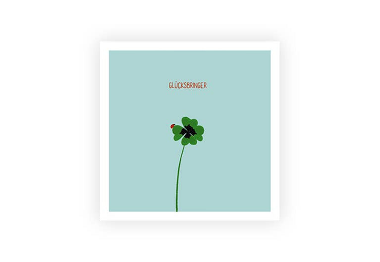 Glücksbringer| Postkarte | Glück