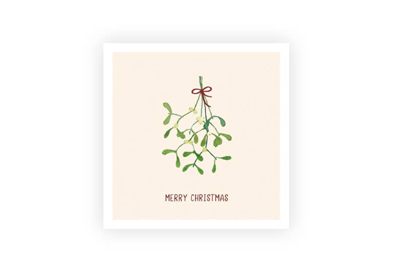Mistelzweig | Weihnachten | Klappkarte