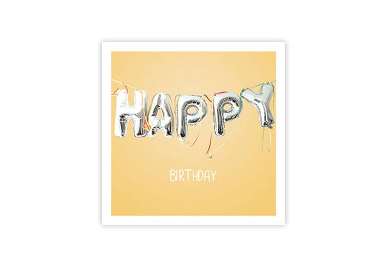 Birthday Ballons | Postkarte | Geburtstag