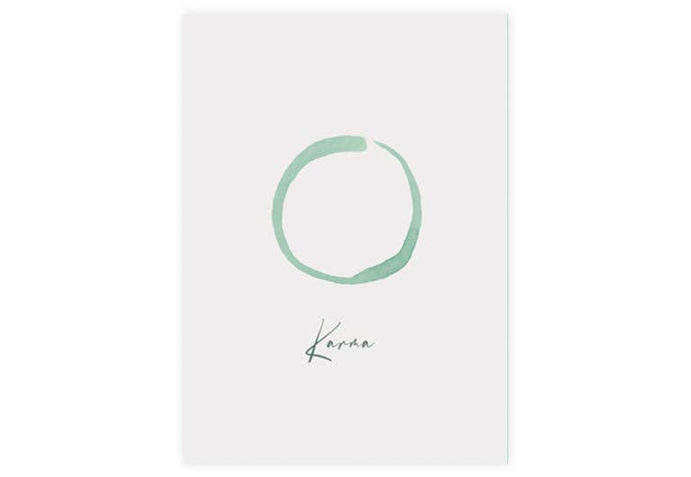Postkarte Karma | Achtsamkeit