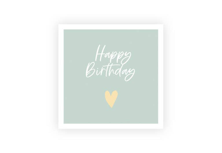 Happy Birthday Herz | Postkarte | Geburtstag