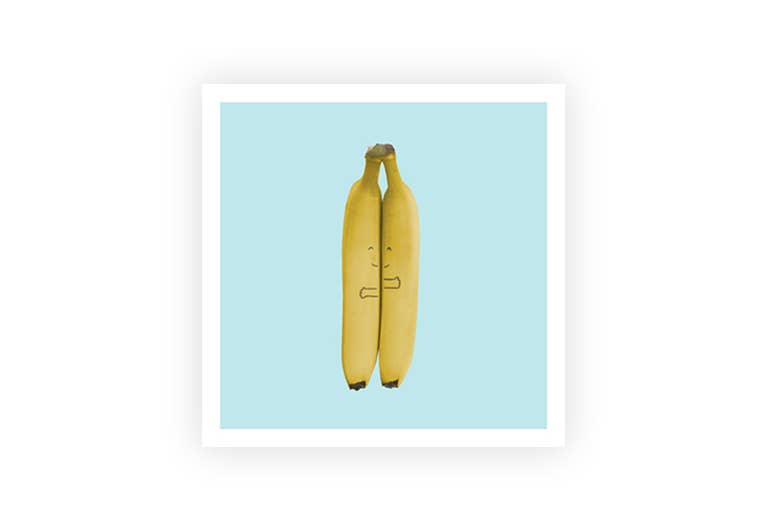 Bananen | Postkarte | Liebe