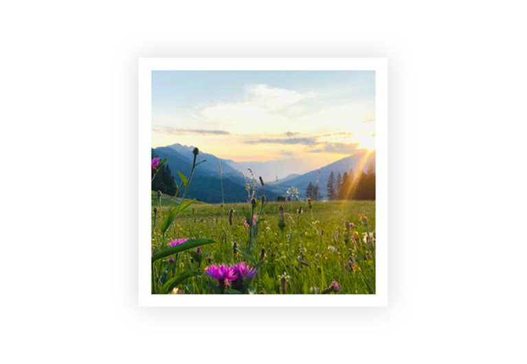 Berglandschaft | Postkarte | Reise