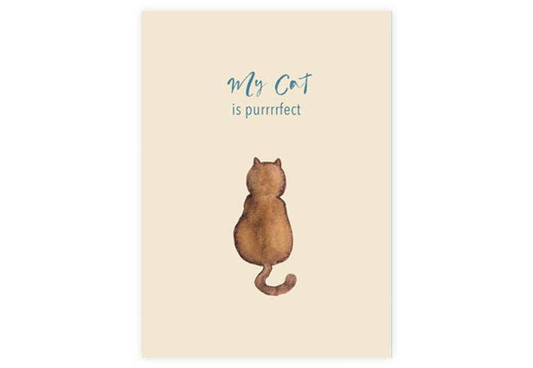 Postkarte purrrfect | Katze | Tierliebe