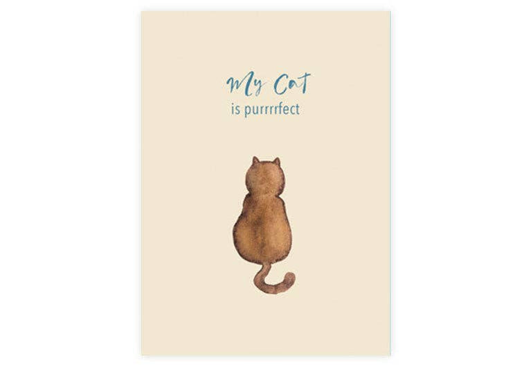 Postkarte purrrfect | Katze | Tierliebe