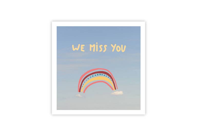 We miss you | Postkarte | Trauer