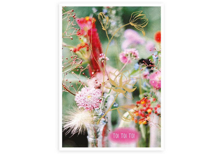 Toi toi toi | Postkarte | Prüfung