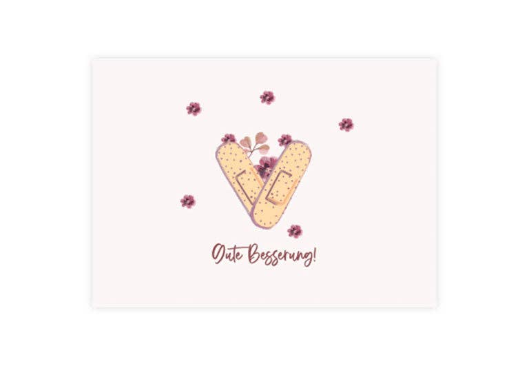 Postkarte Pflaster | Trost