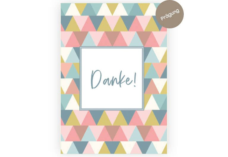 Danke pastell | Klappkarte | Danke