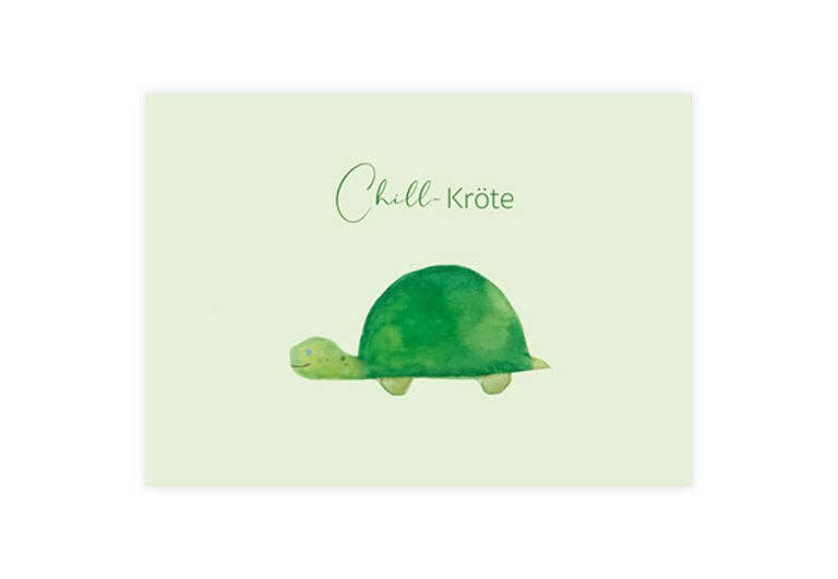 Postkarte Chill-Kroete | Humor