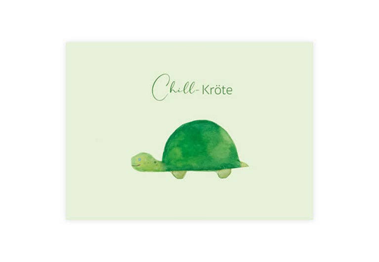 Postkarte Chill-Kroete | Humor