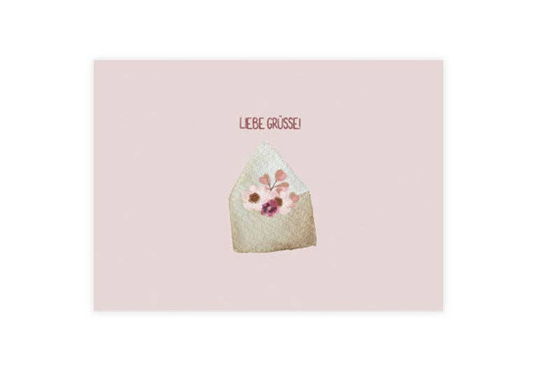 Postkarte Liebe Grüße