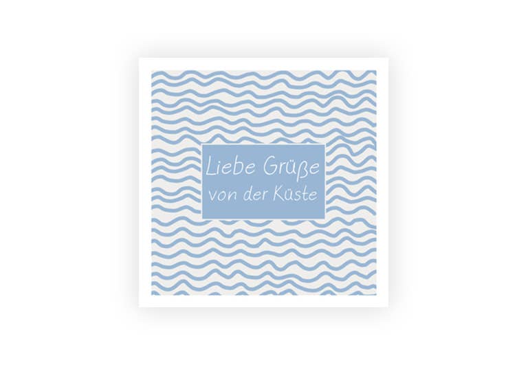 Grüße von der Küste | Postkarte | Gruß