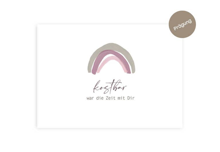 Trauer Regenbogen | Klappkarte