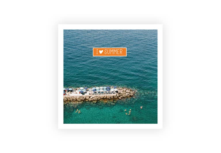 Love Summer | Postkarte | Glück