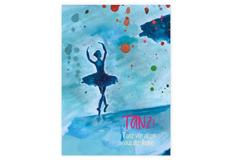 Postkarte Tanz aus der Reihe | Achtsamkeit | Motivation