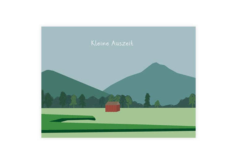 Postkarte Kleine Auszeit | Achtsamkeit | Reise
