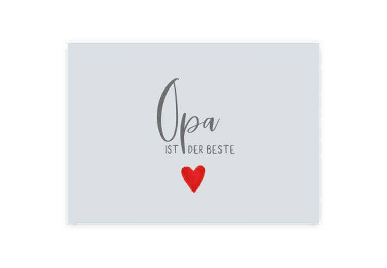 Postkarte Opa ist der Beste | Familie