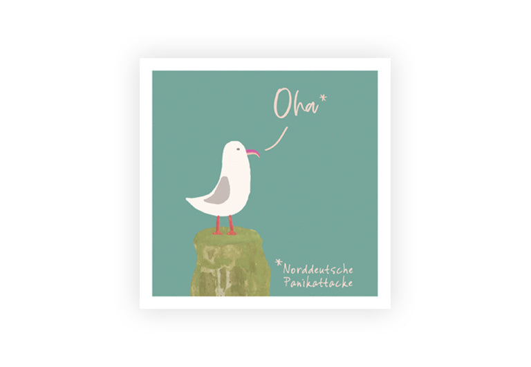 OHA Möwe | Postkarte | Gruß