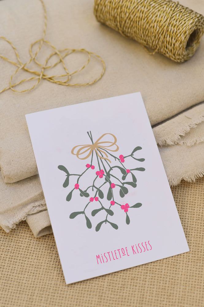 Mistelzweig | Riso Postkarte | Weihnachten