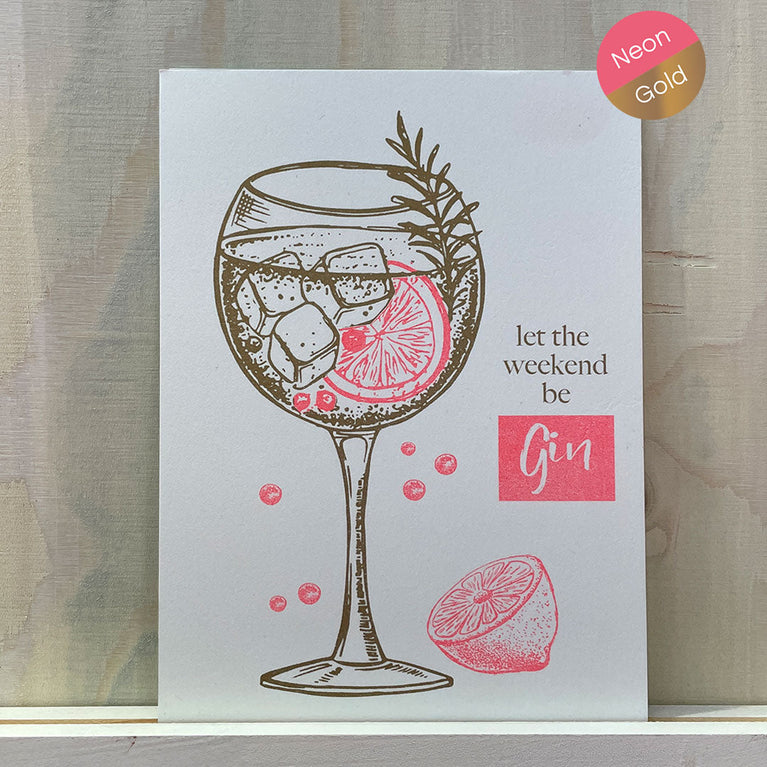 Gin | Riso Postkarte | Feiern und Geburtstag