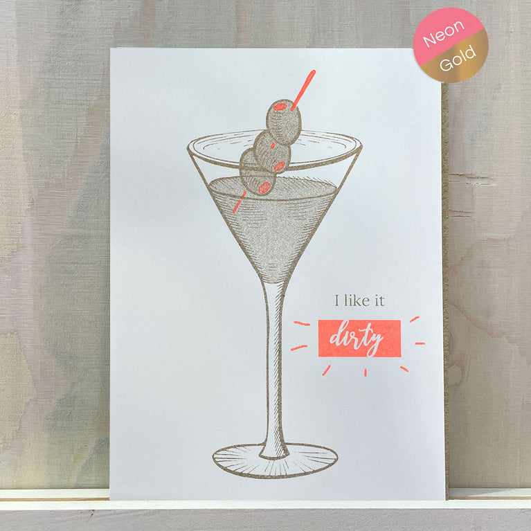 Dirty Martini | Riso Postkarte | Feiern und Geburtstag