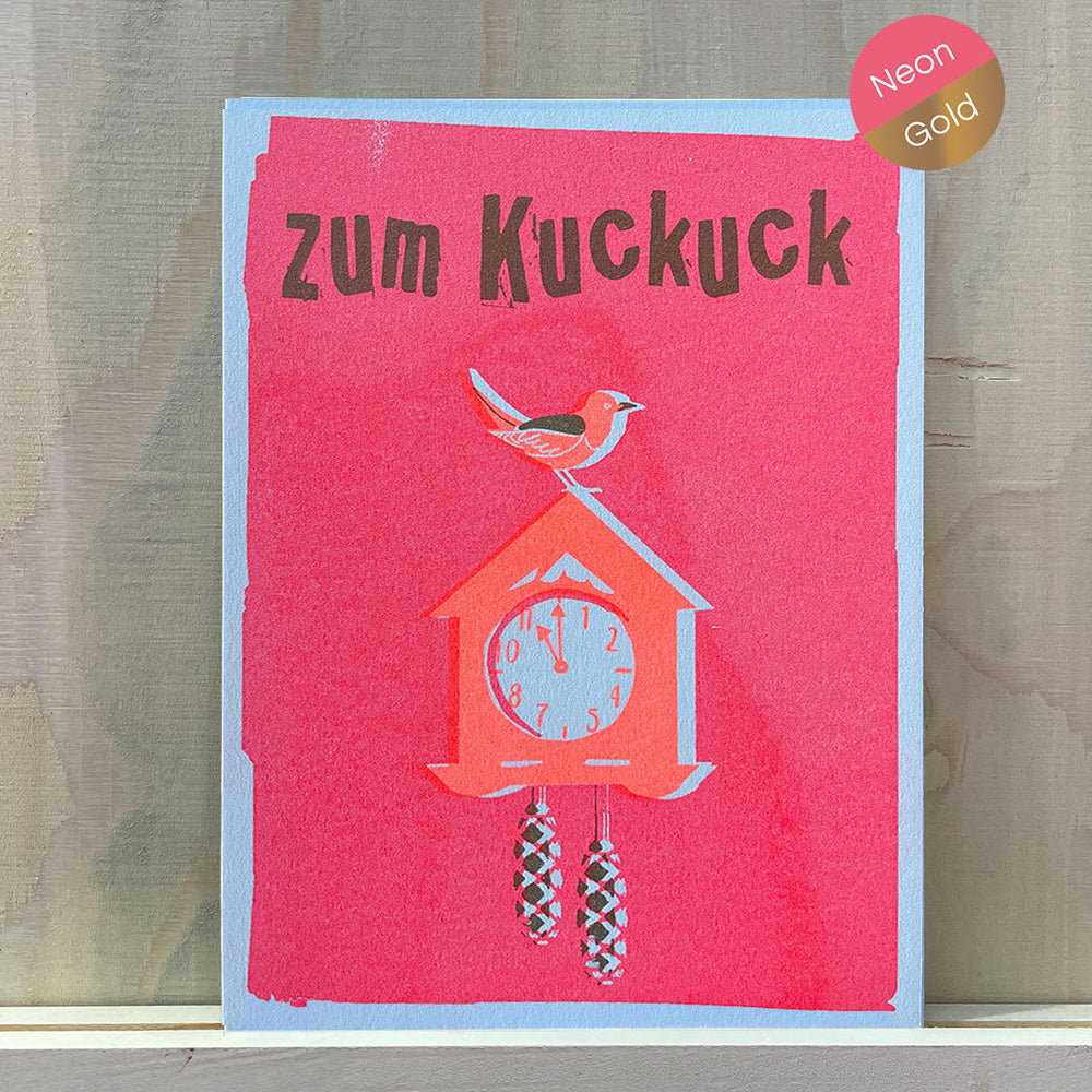 Zum Kuckuck | Riso Postkarte | Gruß