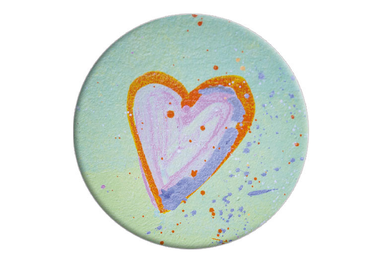 Graffiti Herz | Fotomagnet rund