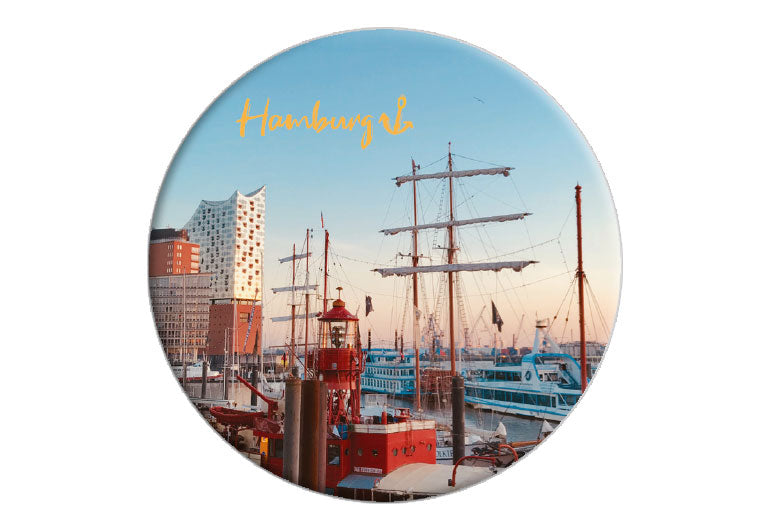 HH Hafencity | Fotomagnet rund