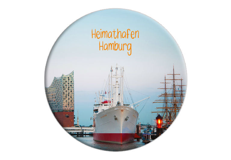 HH Heimathafen | Fotomagnet rund