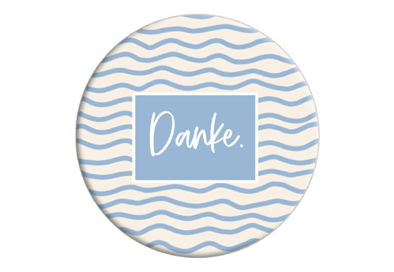 Danke Wellen | Fotomagnet rund