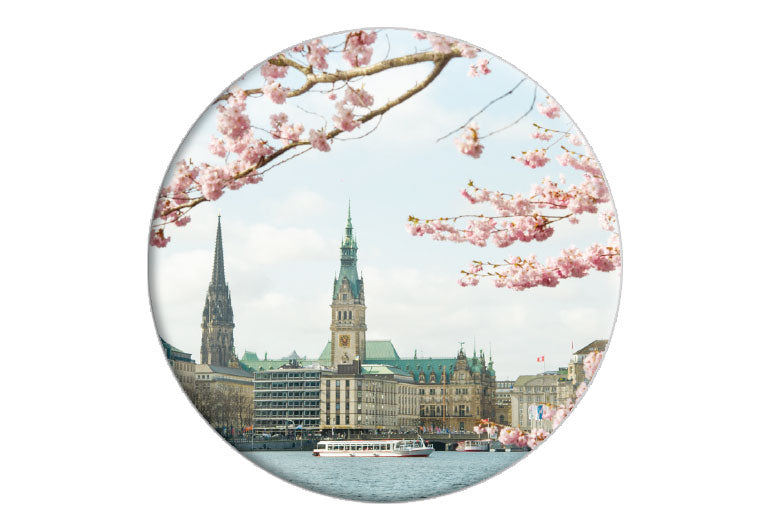 HH Frühling | Fotomagnet rund