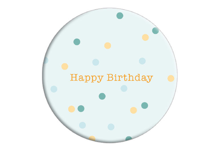Happy Birthday | Fotomagnet rund