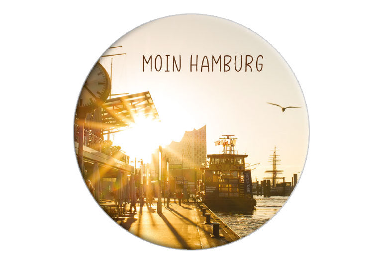 HH Sonnenaufgang | Fotomagnet rund