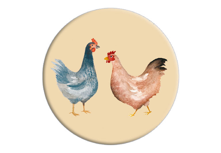 Hühner | Magnet rund