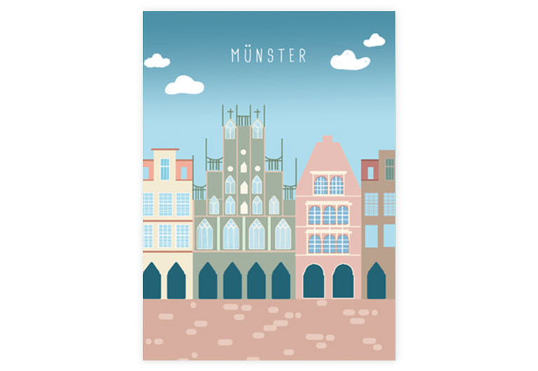 Münster | Postkarte | Pappkarte