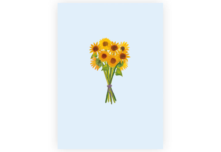 Postkarte Sonnenblumen | Motivation | Geburtstag