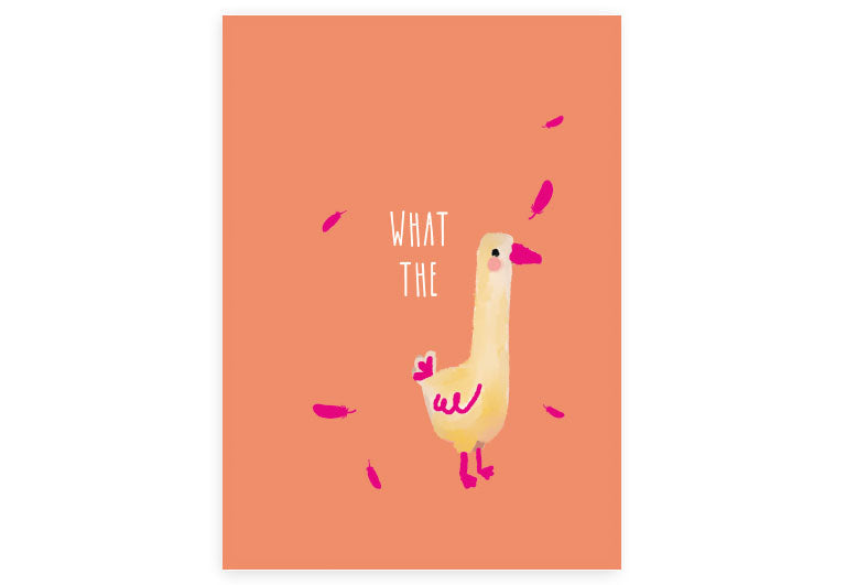 What the duck | Postkarte | Humor | Pappkarte