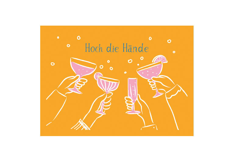 Hoch die Hände | Postkarte | Humor | Pappkarte