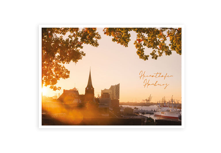 Hamburg Hafencity Elphi Morgen | Postkarte
