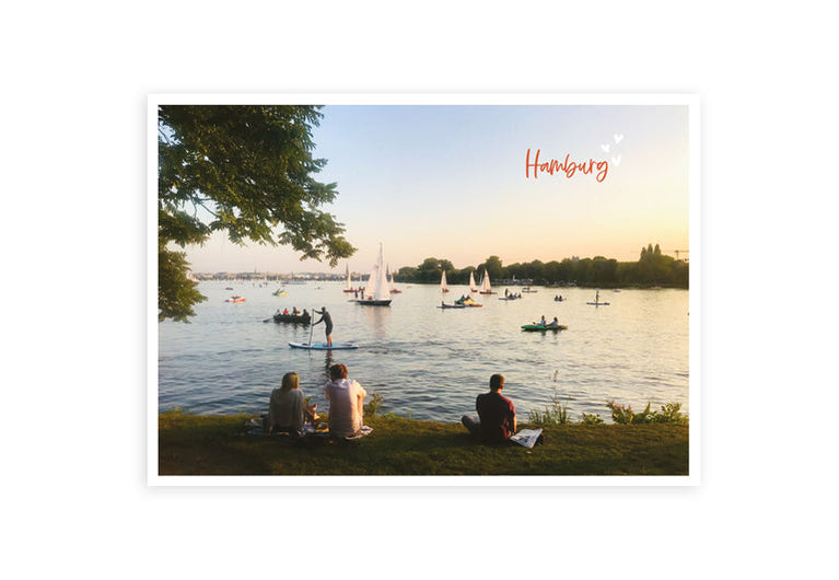 Hamburg Alster Sommer | Postkarte