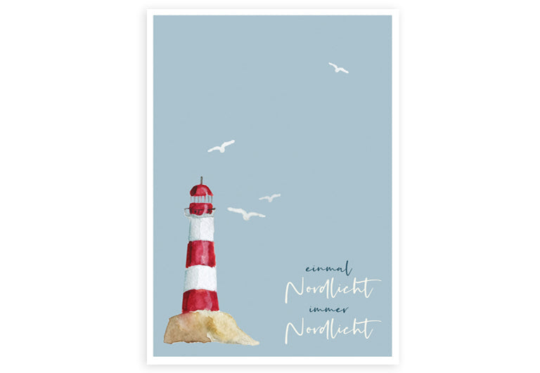 Einmal Nordlicht | Postkarte