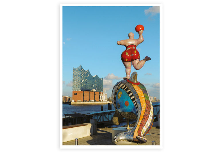 Hamburg Statue Elphi | Postkarte