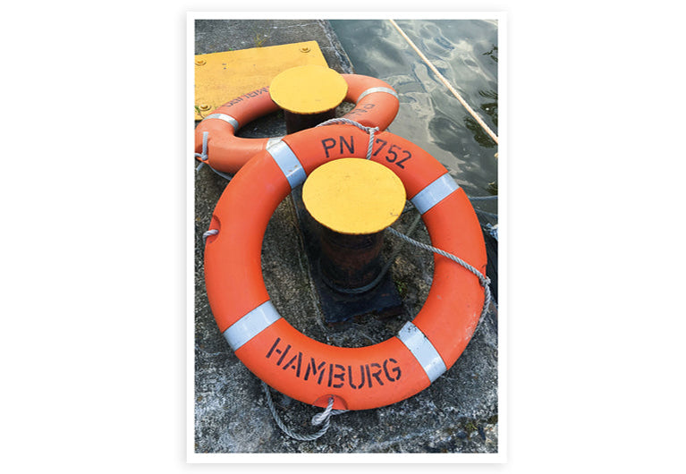 Hamburg Rettungsring | Postkarte
