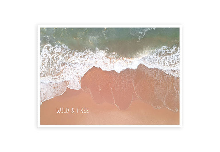 Wild & Free Strand | Postkarte | Gruß