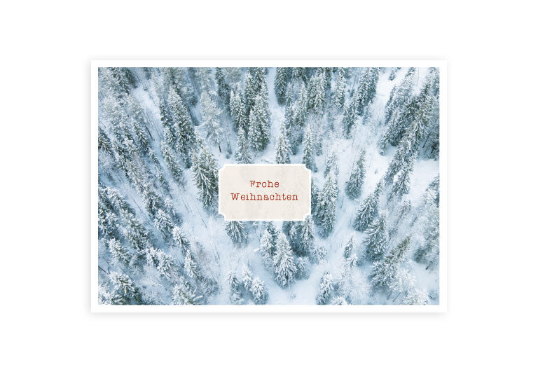Schneewald | Postkarte | Postkarte | Weihnachten
