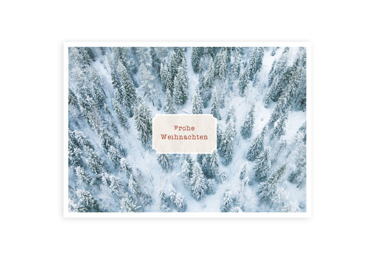 Schneewald | Postkarte | Postkarte | Weihnachten