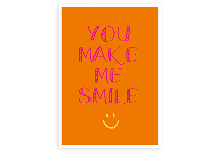 You make me smile | Postkarte