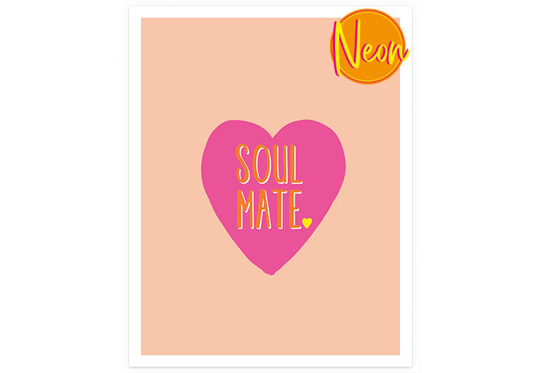 Soulmate | AuriCard | Neon Postkarte